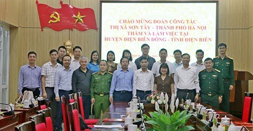 Thị xã Sơn Tây và huyện Điện Biên Đông: Chung tay xây dựng địa phương, vun đắp tình đoàn kết