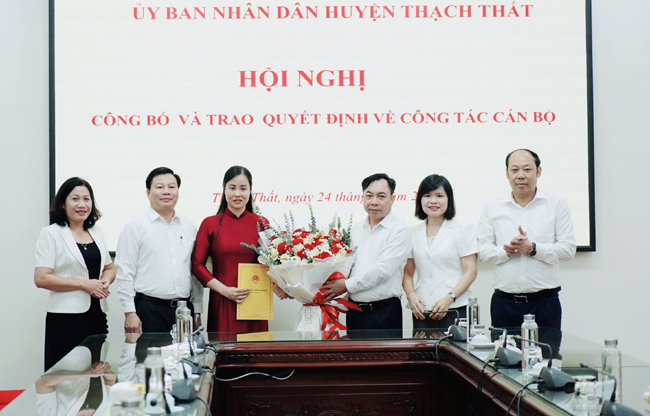 Huyện Thạch Thất có tân Chánh Thanh tra huyện