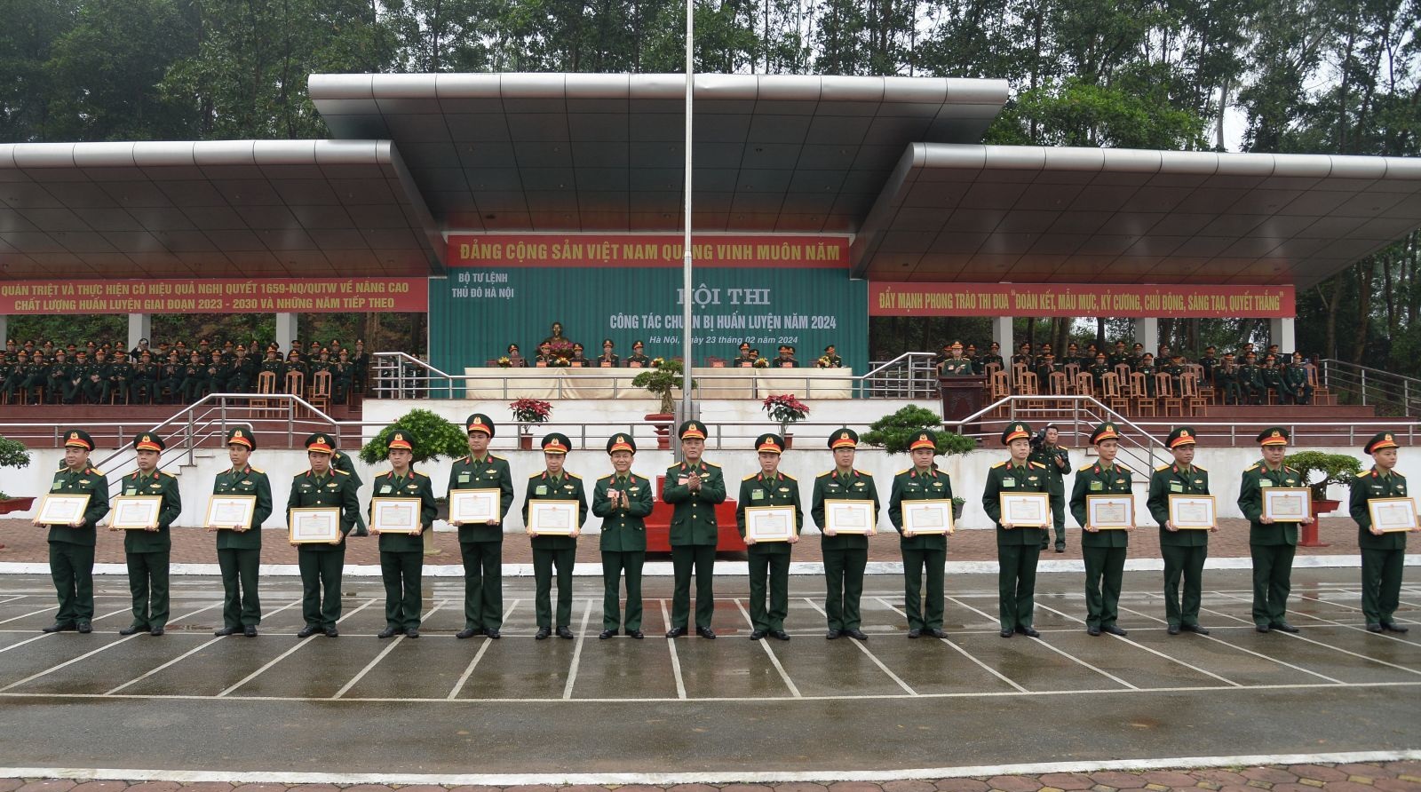 Hội thi công tác chuẩn bị huấn luyện năm 2024 hoàn thành nội dung, đảm bảo công tâm, khoa học
