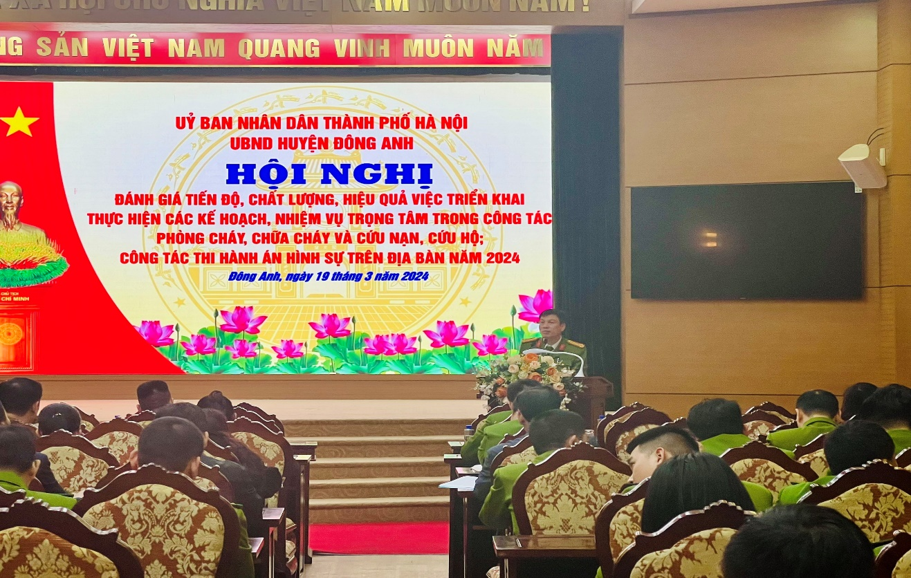 Huyện Đông Anh chỉ đạo tăng cường công tác phòng cháy, chữa cháy và cứu nạn, cứu hộ