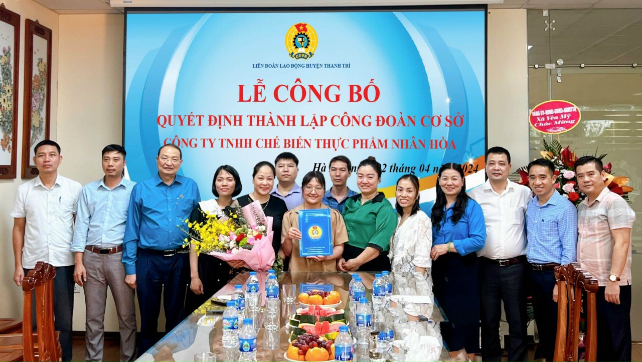 Công đoàn cơ sở Công ty AYM và Công ty Nhân Hoà chính thức ra mắt