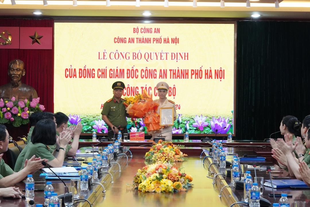 Công an thành phố bổ nhiệm lãnh đạo mới cho Phòng Tham mưu