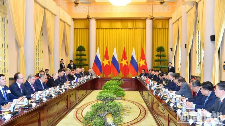 Thúc đẩy hợp tác trên các lĩnh vực phát triển thực chất, hiệu quả nhằm làm sâu sắc Đối tác chiến lược toàn diện Việt Nam-Liên bang Nga