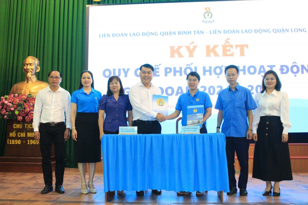 Hội nghị chia sẻ kinh nghiệm công tác Công đoàn giữa LĐLĐ quận Long Biên và LĐLĐ quận Bình Tân