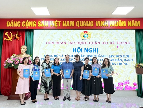 Công đoàn cơ quan Dân, Đảng và Công đoàn UBND quận Hai Bà Trưng sáp nhập, phát triển mạnh mẽ