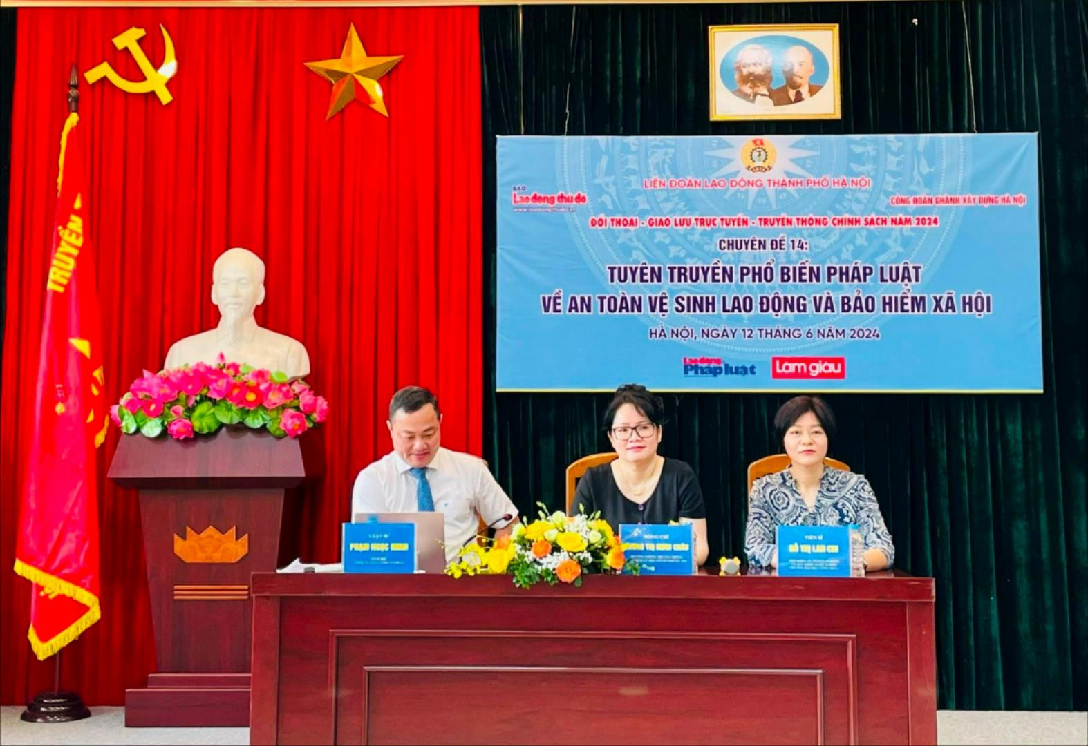 Đoàn viên, người lao động ngành Xây dựng Hà Nội được tuyên truyền về an toàn lao động và bảo hiểm xã hội
