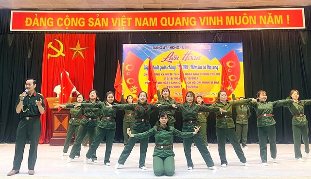 Huyện Mê Linh tổ chức Liên hoan Nghệ thuật quần chúng và Giải thể thao chào mừng 70 năm Ngày Giải phóng Thủ đô