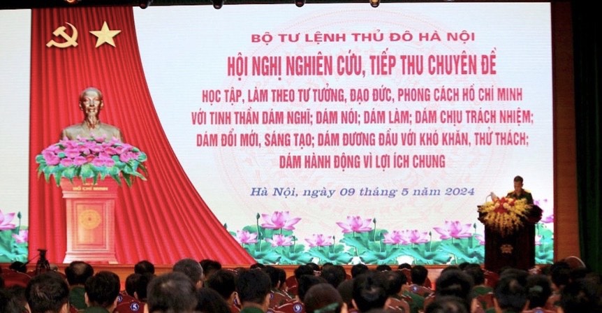 Bộ Tư lệnh Thủ đô: Quyết tâm xây dựng đội ngũ cán bộ, chiến sĩ bản lĩnh, trách nhiệm