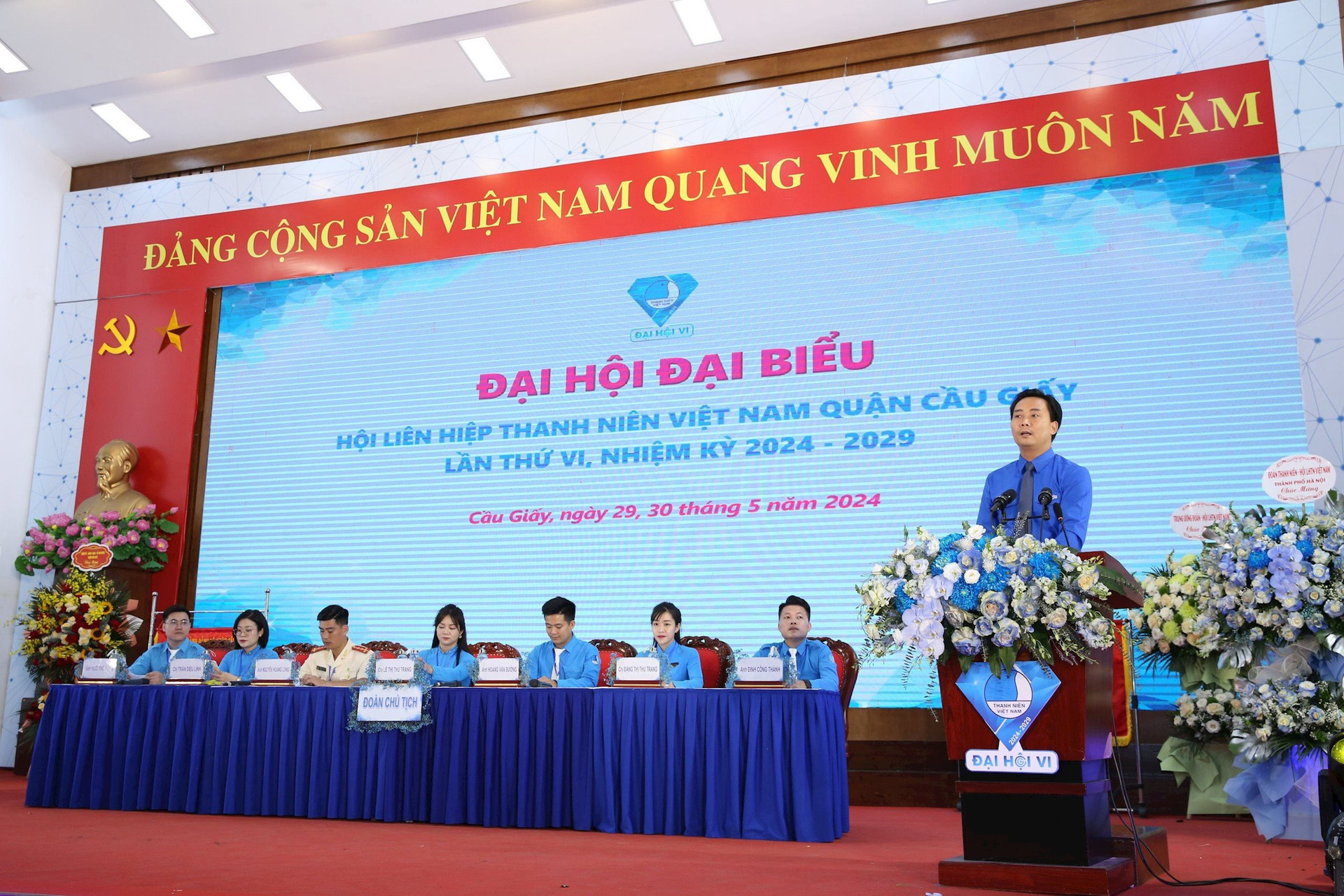 ​​​​​​​Đại hội đại biểu Hội Liên hiệp thanh niên Việt Nam quận Cầu Giấy lần thứ VI: Tiên phong - Đoàn kết - Sáng tạo - Đổi mới - Tình nguyện