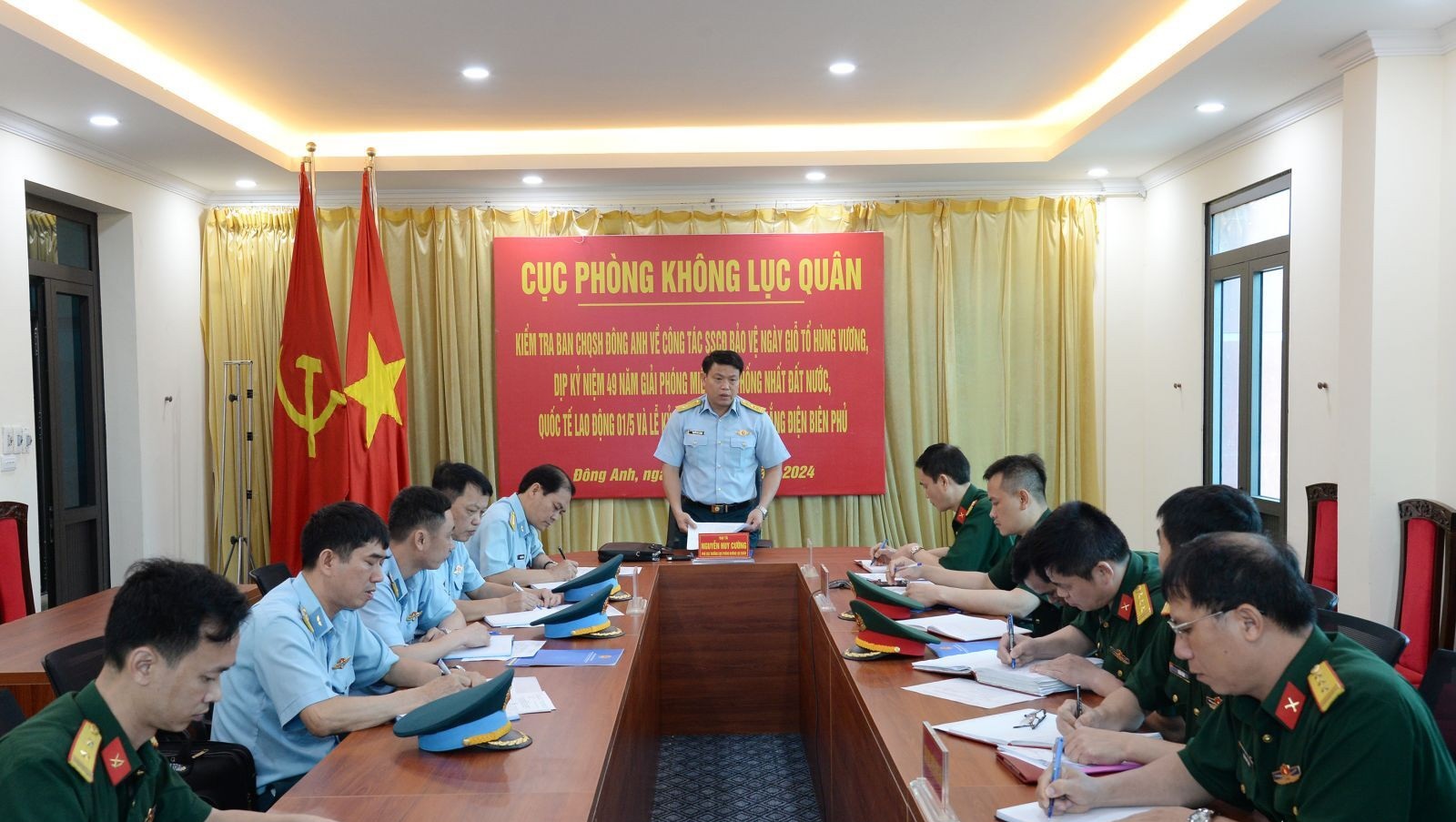 Ban Chỉ huy Quân sự huyện Đông Anh đảm bảo an ninh an toàn cho các sự kiện