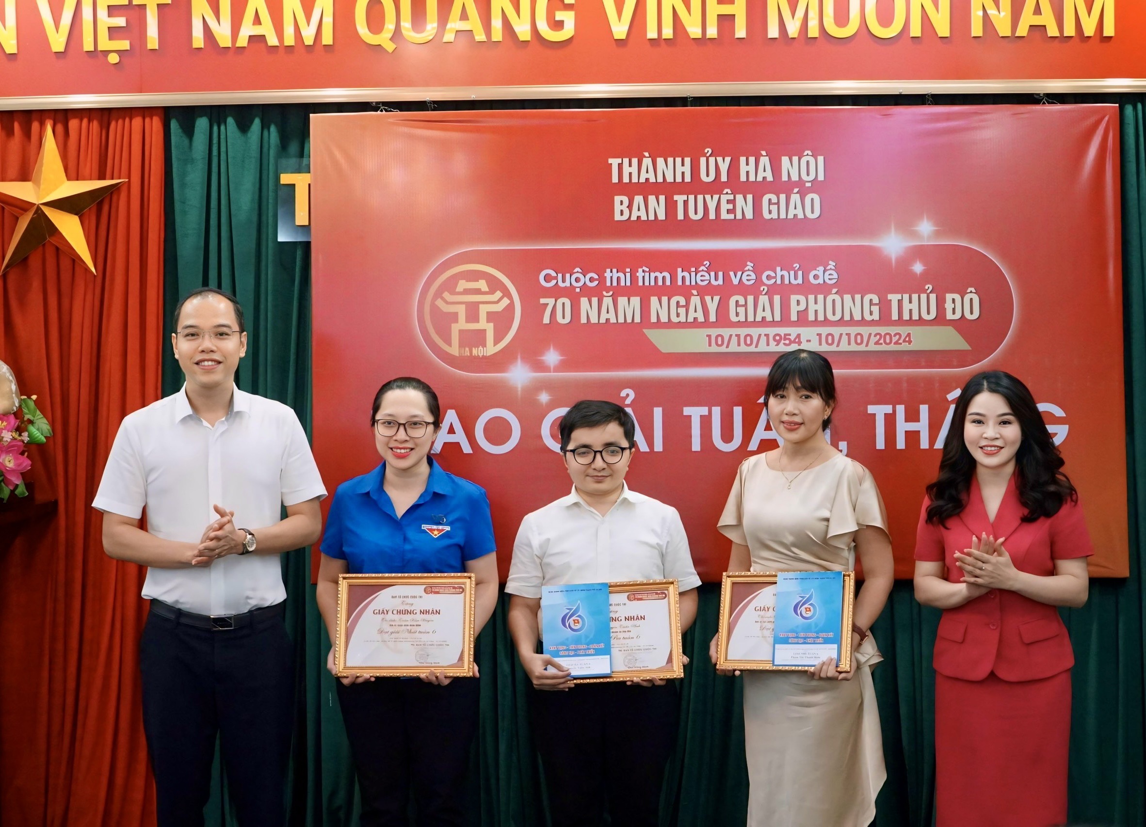 Hơn 345.000 thí sinh tranh tài sôi nổi tại Cuộc thi tìm hiểu về chủ đề 70 năm Ngày Giải phóng Thủ đô