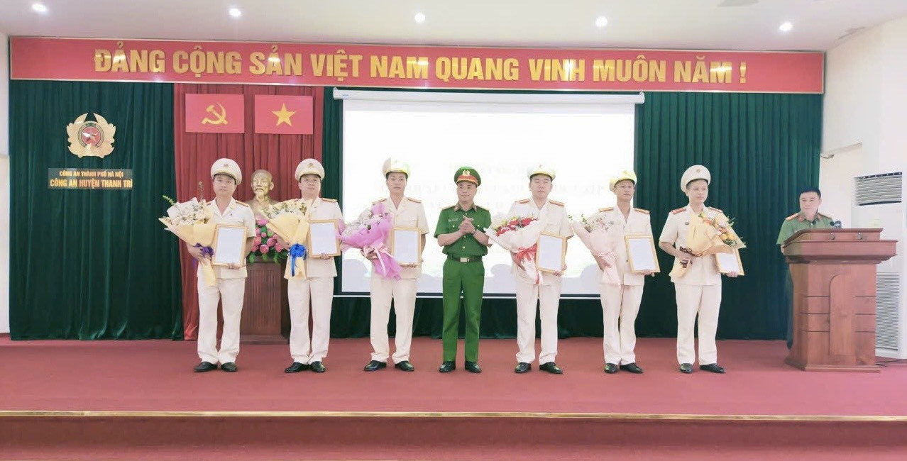 Công an Thanh Trì: Kiện toàn chỉ huy Công an các xã, thị trấn