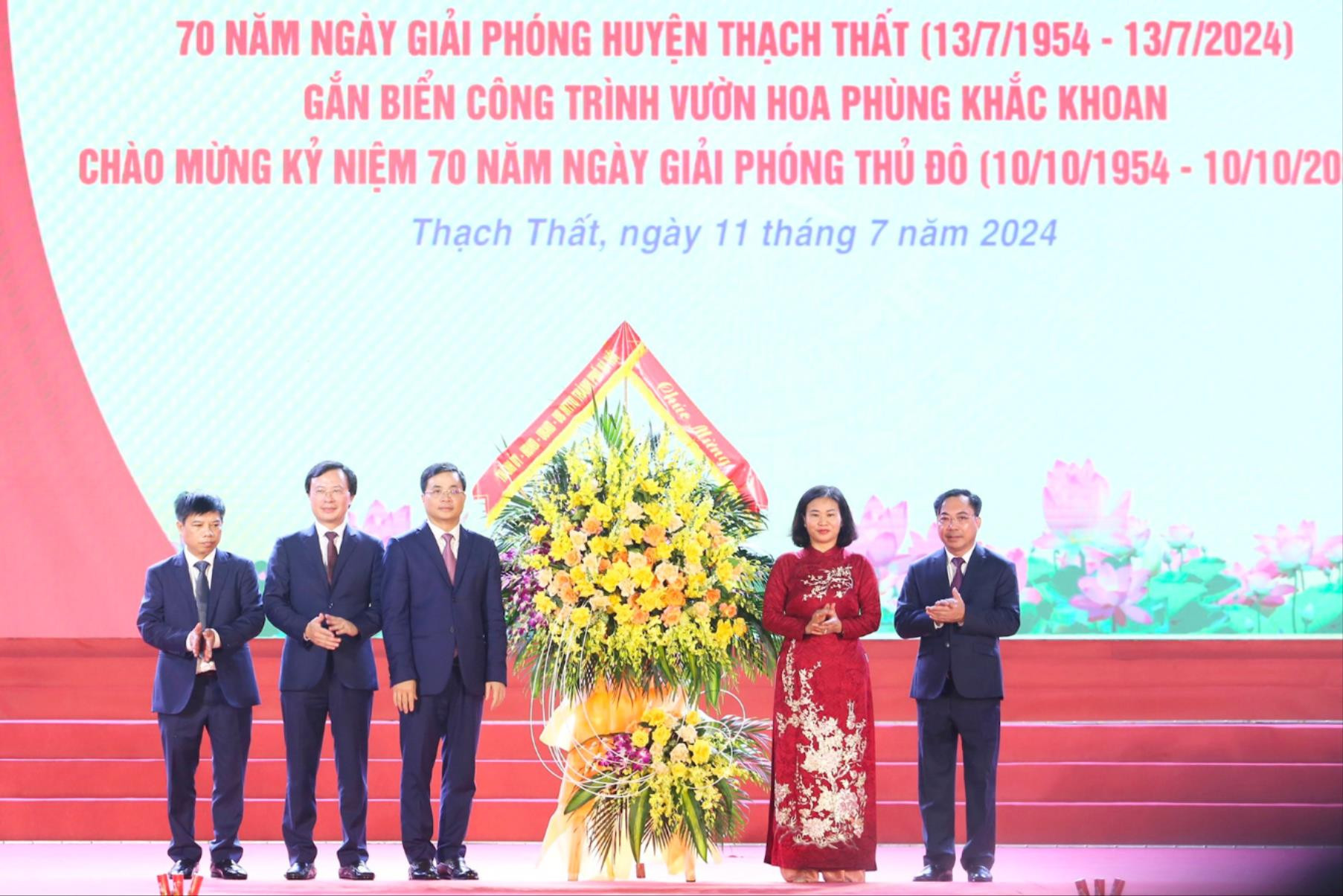 Huyện Thạch Thất kỷ niệm 70 năm Ngày Giải phóng huyện: Hành trình vẻ vang và những thành tựu to lớn