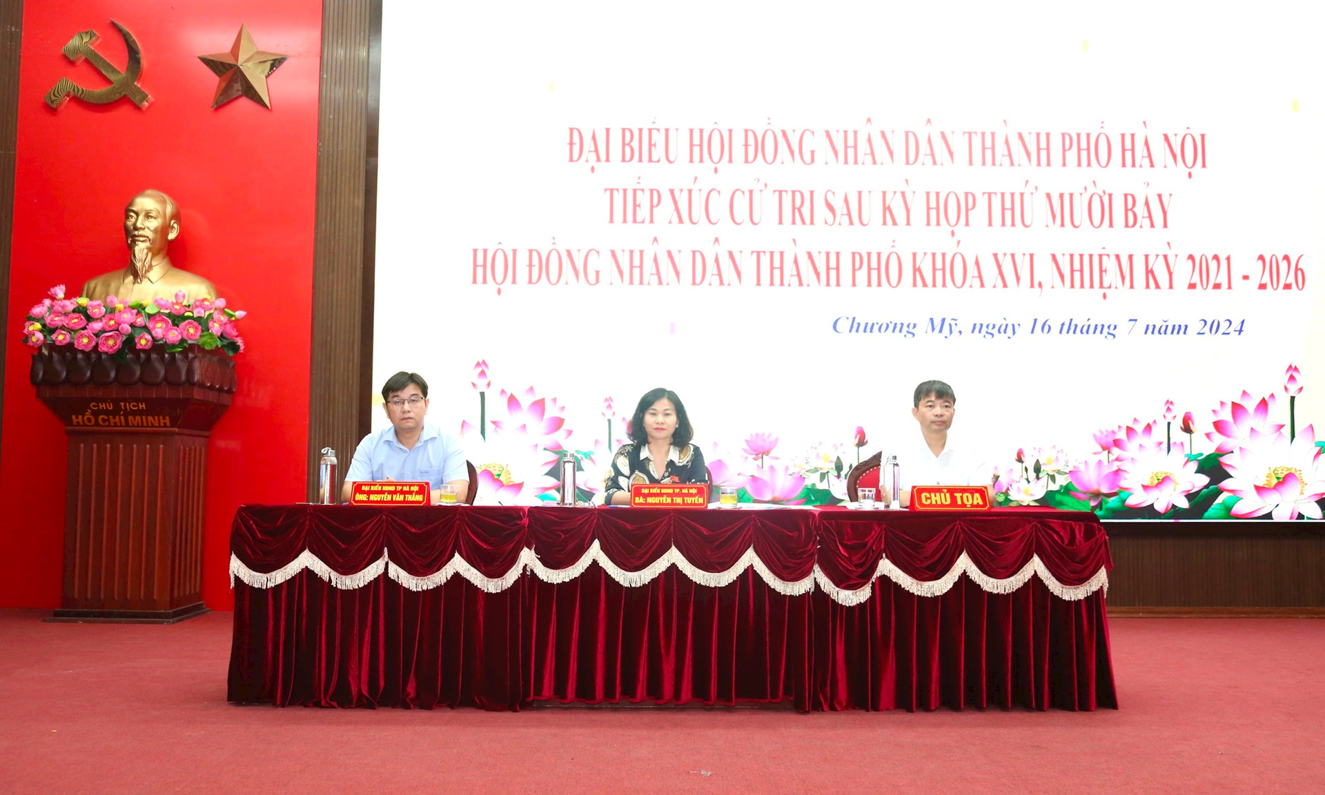 Phó Bí thư Thường trực Thành ủy Hà Nội Nguyễn Thị Tuyến: Lắng nghe, giải quyết kịp thời kiến nghị của cử tri huyện Chương Mỹ