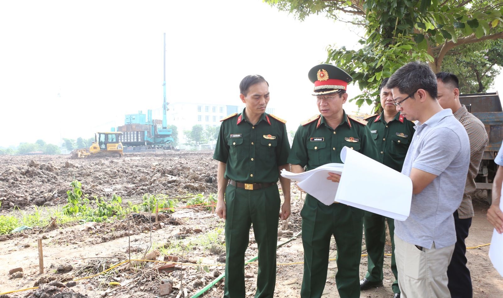 Dự án xây dựng doanh trại Ban CHQS huyện Gia Lâm: Tiến hành khẩn trương, đảm bảo chất lượng