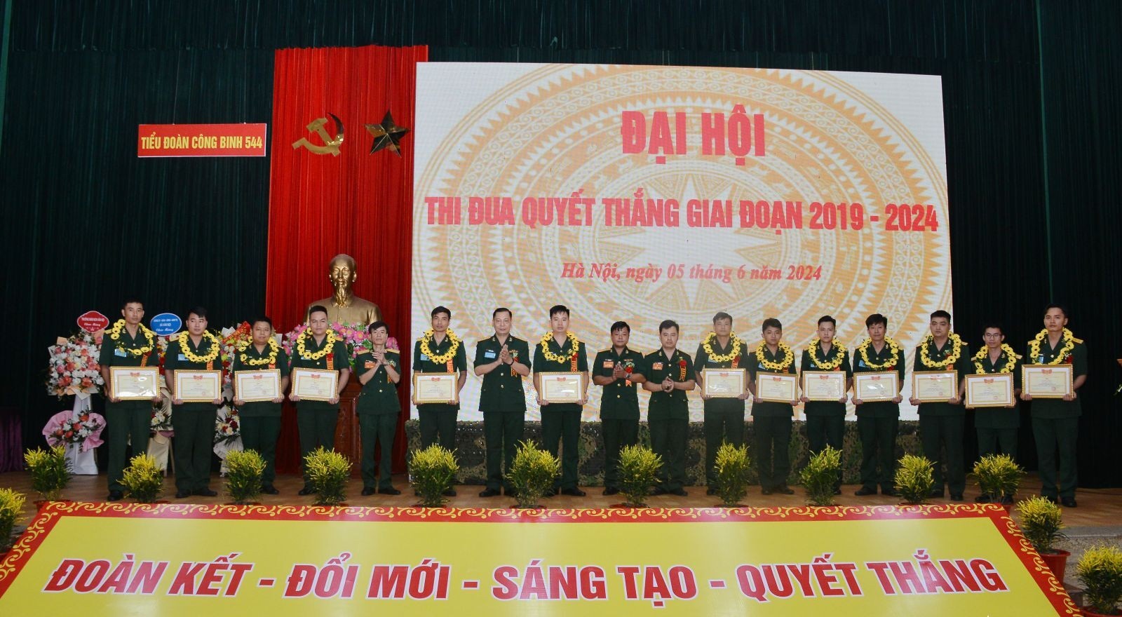 Tiểu đoàn Công binh 544: Những thành tựu nổi bật từ phong trào Thi đua Quyết thắng