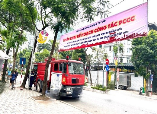 Quận Tây Hồ: Tăng cường hệ thống phòng cháy chữa cháy tại các ngõ, ngách