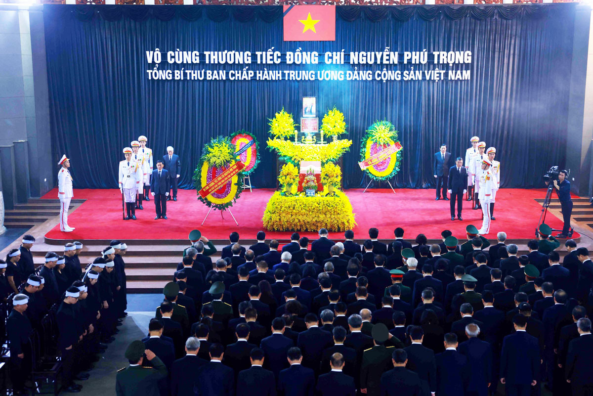 Tổ chức trọng thể lễ viếng đồng chí Nguyễn Phú Trọng, Tổng Bí thư Ban Chấp hành Trung ương Đảng Cộng sản Việt Nam
