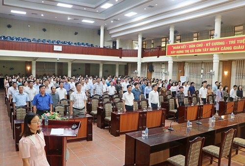Nói đi đôi với làm - Lời dạy quý giá của Bác Hồ được tiếp nối trong sinh hoạt chính trị tại thị xã Sơn Tây