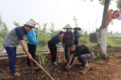 "Tuyến đường Hoa" làm đẹp cảnh quan Làng cổ Đường Lâm