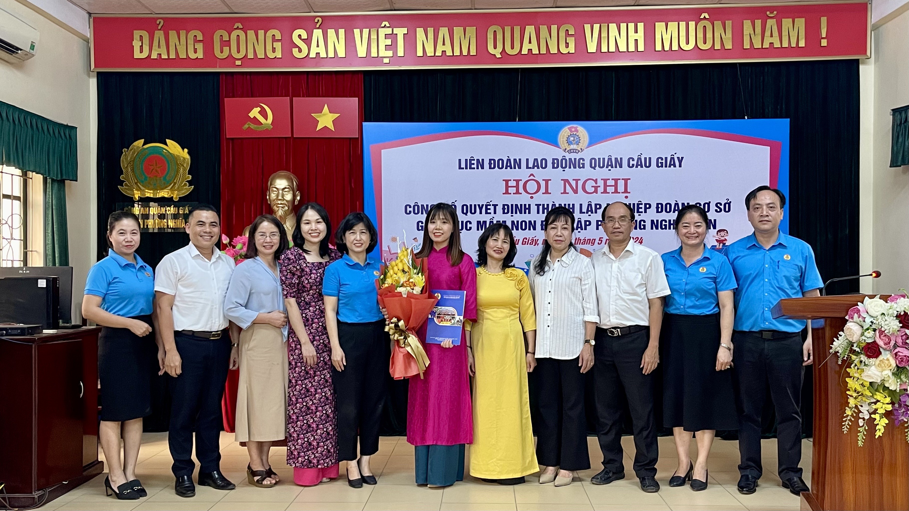 Quận Cầu Giấy: Ra mắt Nghiệp đoàn cơ sở giáo dục mầm non độc lập, hướng đi mới trong chăm sóc và bảo vệ quyền lợi người lao động