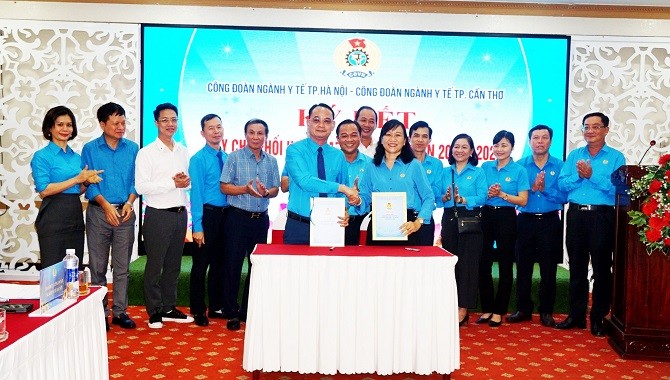 Công đoàn ngành Y tế ba thành phố lớn ký kết quy chế phối hợp, cùng nhau nâng cao chất lượng hoạt động