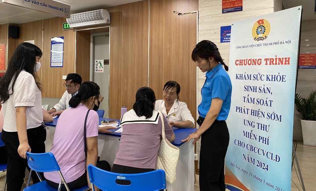 Công đoàn Viên chức thành phố Hà Nội: Chăm lo sức khỏe cho đoàn viên, người lao động