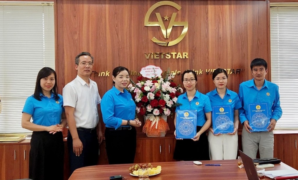 Công ty TNHH Công nghiệp VietStar chính thức thành lập công đoàn cơ sở