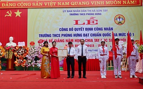 Trường THCS Phùng Hưng (thị xã Sơn Tây): 78 năm xây dựng và phát triển, khẳng định vị thế hàng đầu