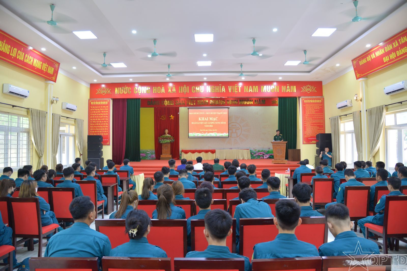 Huyện Thạch Thất: Nâng cao năng lực ứng phó thiên tai cho lực lượng xung kích