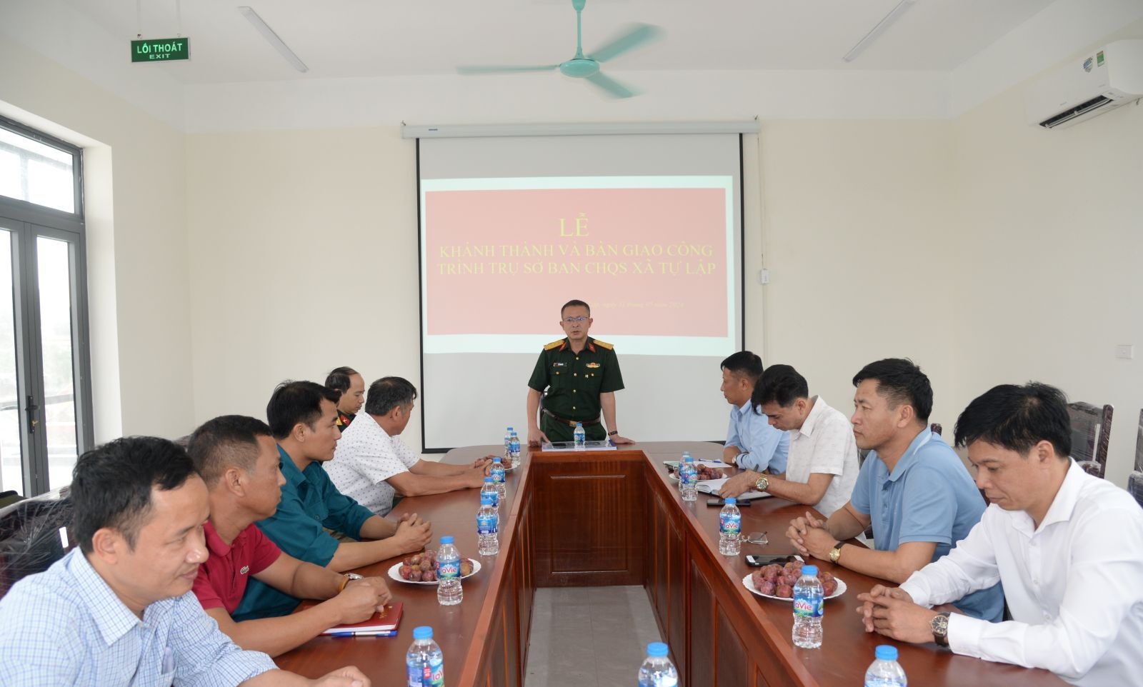 Hoàn thành và đưa vào sử dụng trụ sở Ban Chỉ huy Quân sự xã Tự Lập (huyện Mê Linh): Bước tiến mới trong công tác quốc phòng địa phương