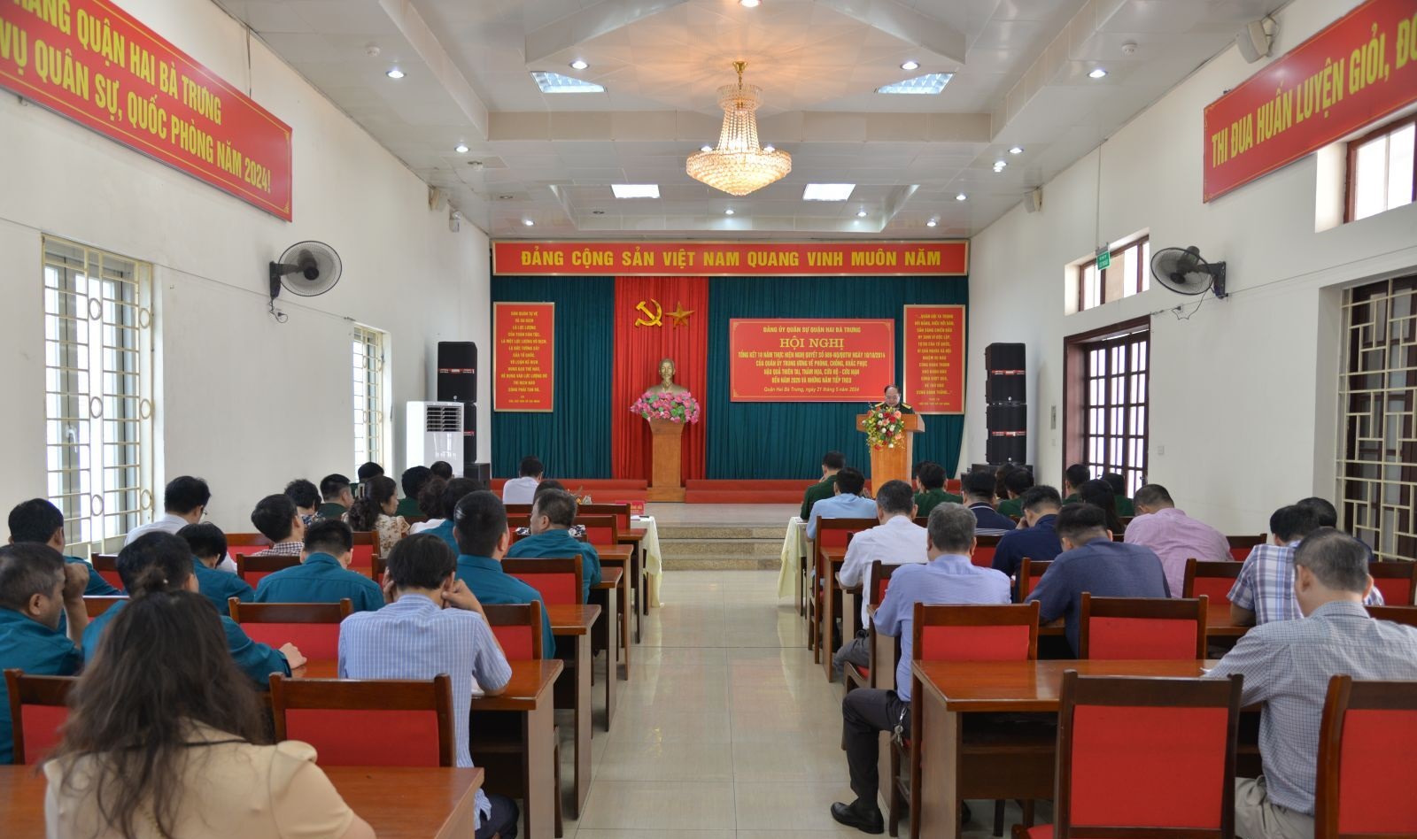 Đảng ủy Quân sự quận Hai Bà Trưng tổng kết 10 năm thực hiện Nghị quyết số 689