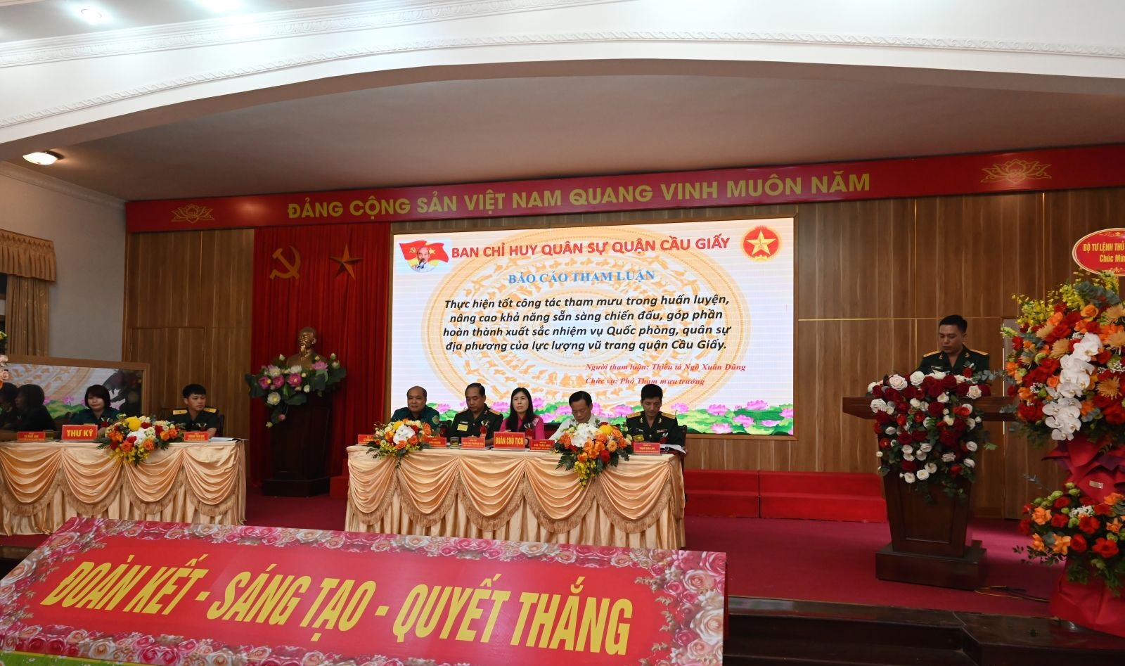 Đại hội Thi đua quyết thắng LLVT quận Cầu Giấy giai đoạn 2019-2024