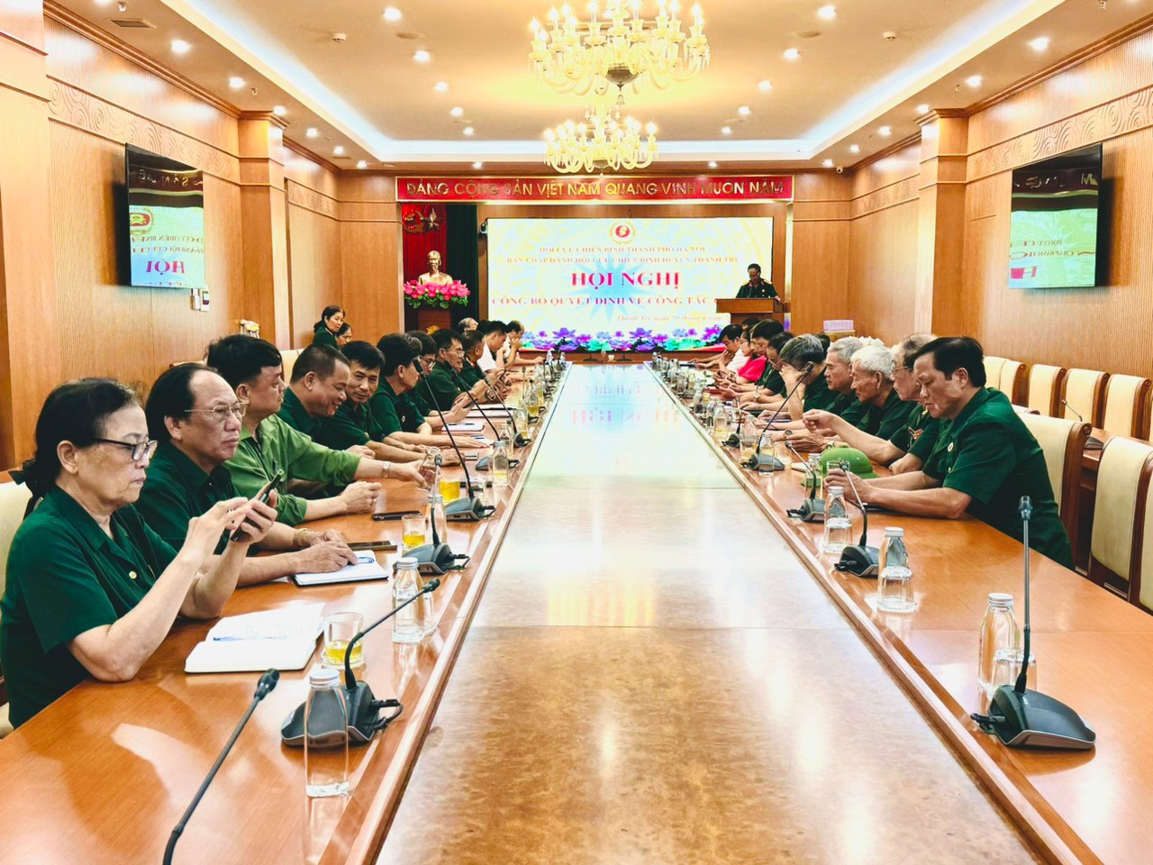 Hội Cựu chiến binh huyện Thanh Trì: Công bố quyết định thay đổi nhân sự chủ chốt