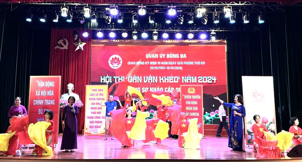 Hội thi "Dân vận khéo" quận Đống Đa: 7 đội thi xuất sắc tranh tài tại vòng chung khảo