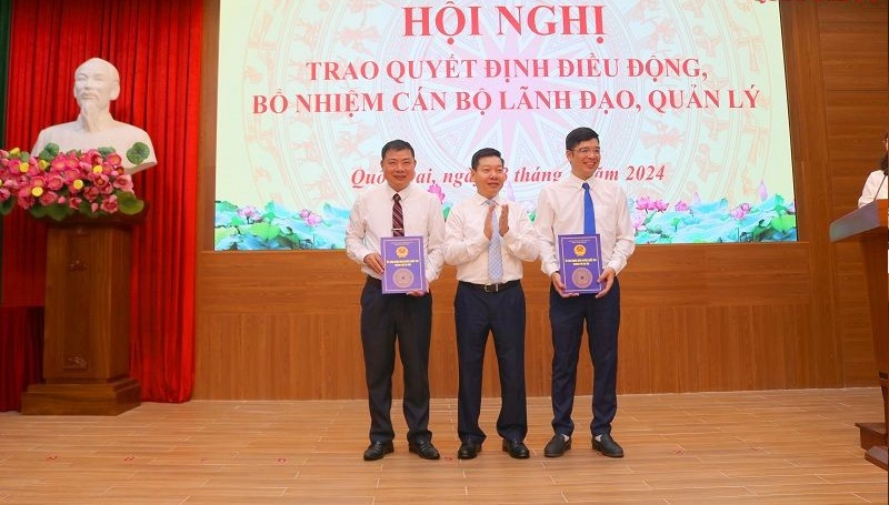 Huyện Quốc Oai điều động và bổ nhiệm Trưởng Phòng Lao động Thương binh và Xã hội huyện, Trưởng Phòng Quản lý đô thị huyện