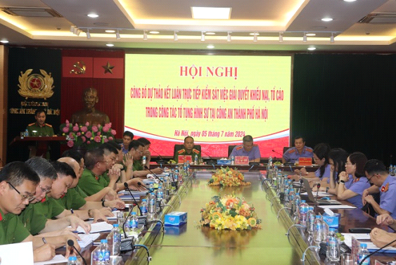 Công an thành phố tổ chức hội nghị công bố kết luận kiểm sát về công tác giải quyết khiếu nại, tố cáo trong tố tụng hình sự