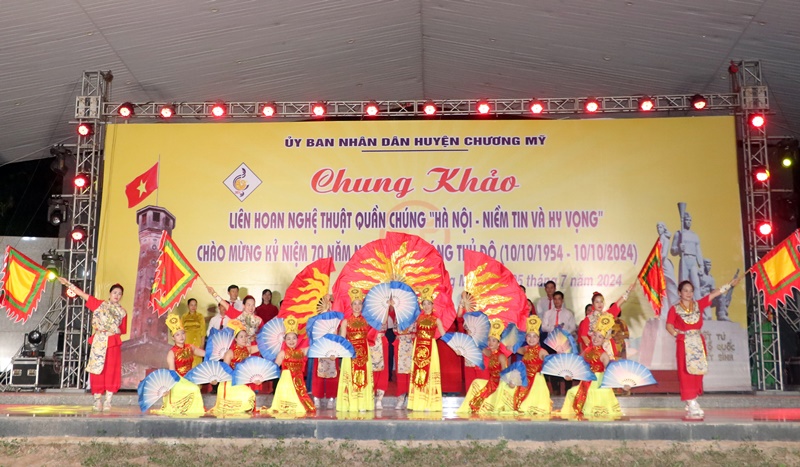 Chung khảo Liên hoan Nghệ thuật quần chúng huyện Chương Mỹ năm 2024: Sân chơi văn hóa đặc sắc chào mừng kỷ niệm 70 năm Ngày Giải phóng Thủ đô
