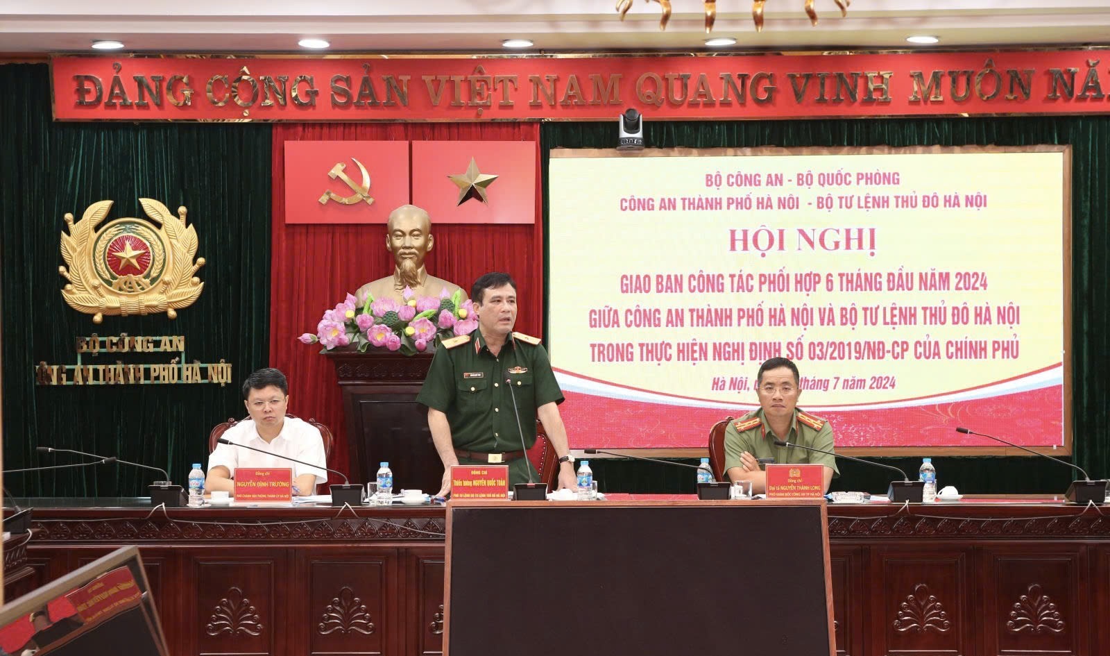 Tăng cường phối hợp giữa Bộ Tư lệnh Thủ đô và Công an thành phố Hà Nội trong nhiệm vụ quốc phòng và an ninh
