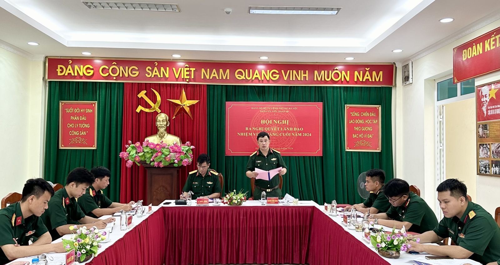 Đảng ủy Tiểu đoàn Trinh sát 20 quyết tâm duy trì và nâng cao chất lượng công tác trong 6 tháng cuối năm