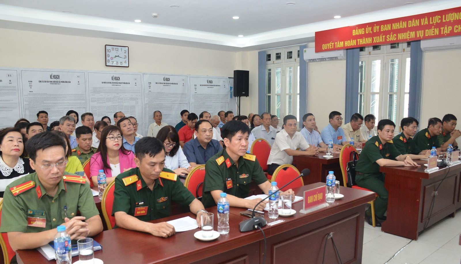 Phường Đồng Xuân (quận Hoàn Kiếm) diễn tập phòng thủ: Nâng cao năng lực lãnh đạo, chỉ huy và sẵn sàng chiến đấu