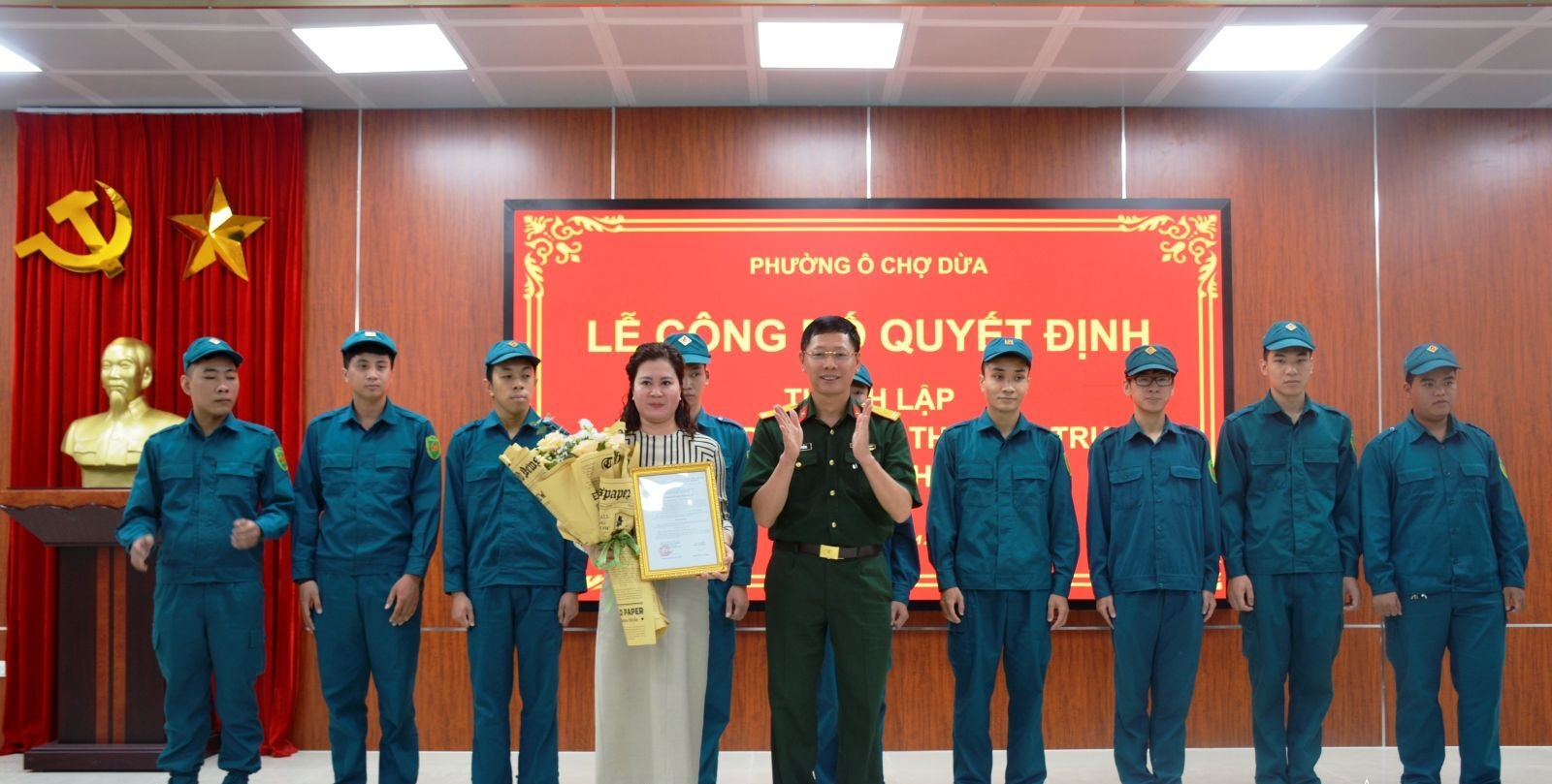 Quận Đống Đa thành lập Tiểu đội dân quân thường trực tại các phường Nam Đồng, Hàng Bột, Ô Chợ Dừa