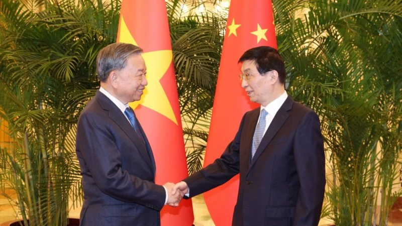 Tổng Bí thư, Chủ tịch nước Tô Lâm hội kiến Chủ tịch Chính hiệp toàn quốc Vương Hộ Ninh