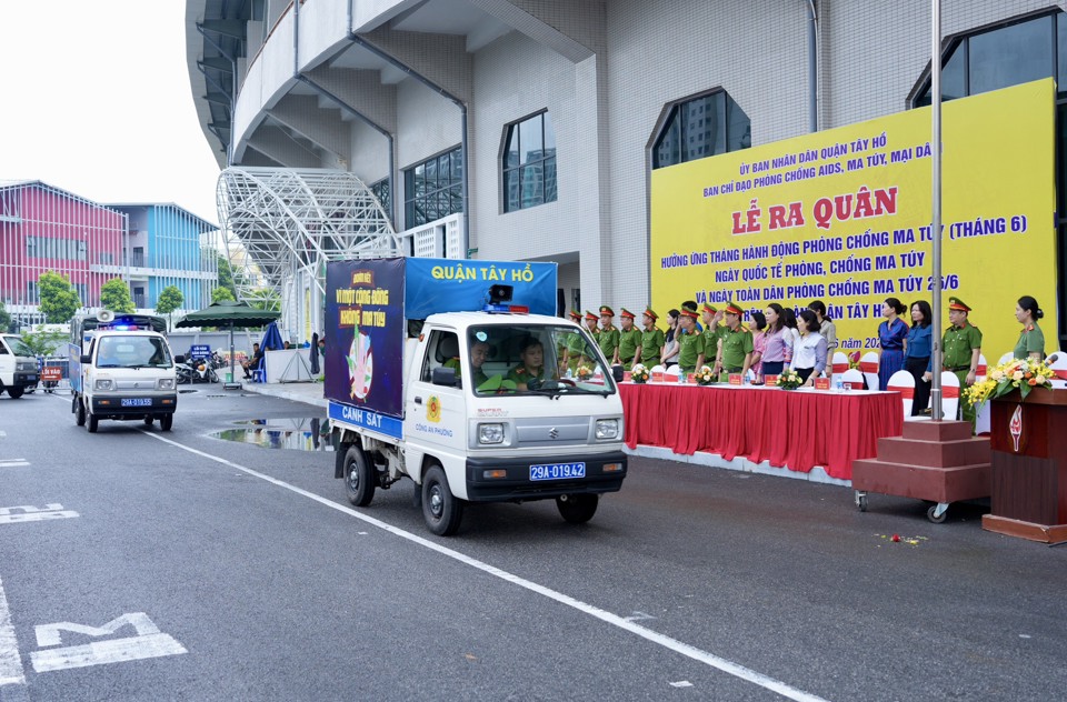 Quận Tây Hồ đẩy mạnh công tác phòng, chống tệ nạn ma túy, quyết tâm giữ vững an ninh trật tự