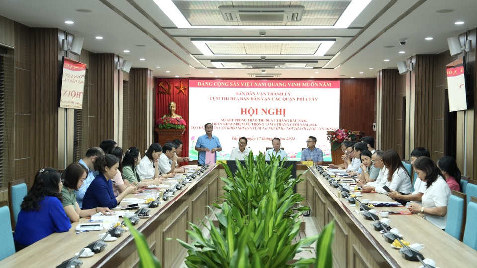 Cụm thi đua Ban Dân vận các quận phía Tây Thủ đô: Phát huy phong trào "Dân vận khéo" trong xây dựng đô thị văn minh