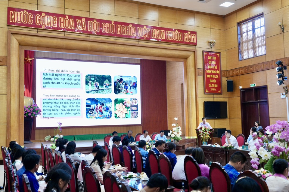 Thành phố Hà Nội đẩy mạnh bảo tồn và phát triển sen: Kết nối văn hóa - kinh tế - du lịch