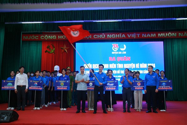 Chiến dịch Thanh niên tình nguyện hè 2024 huyện Gia Lâm: Đẩy mạnh các hoạt động thiết thực, hiệu quả