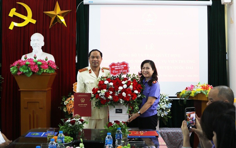 Viện kiểm sát nhân dân huyện Quốc Oai có Viện trưởng mới