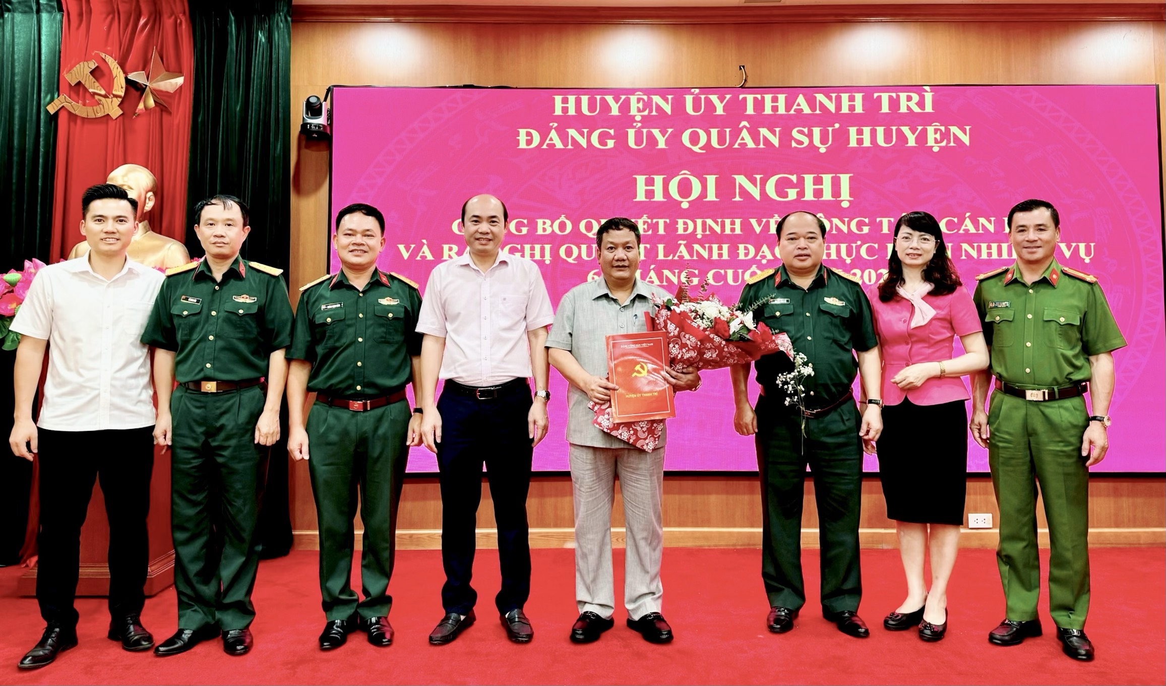 Huyện Thanh Trì: Đồng chí Nguyễn Tiến Cường nhận nhiệm vụ Bí thư Đảng ủy Quân sự huyện nhiệm kỳ 2020-2025
