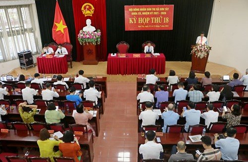 Kỳ họp thứ 18 HĐND thị xã Sơn Tây: Đẩy mạnh phát triển kinh tế - xã hội và cải thiện công tác quản lý đất đai trong 6 tháng cuối năm 2024